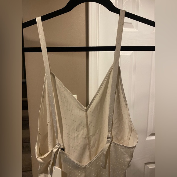 Something Navy Swiss Dot Midi Dress - Picture 10 of 11